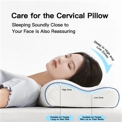 Cuscino cervical a cürva ergonomica a rimbalzo lento agiornato
